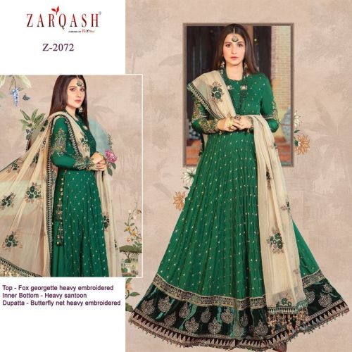 Zarqash Sateen Maria B Georgette Wear Pakistani Salwar Kameez